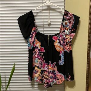 Off the shoulder halter top